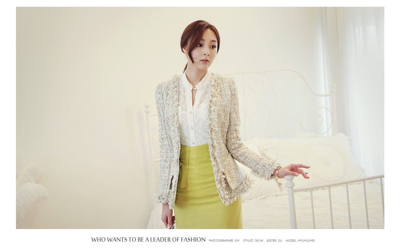 Fairy Tweed Jacket - Korean Fashion Clothes Shop Malaysia