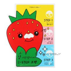 TONYMOLY Homeless Strawberry Seeds 3 Step Nose Pack 6g x 5 pcs korean cosmetic skincare product online shop malaysia singapore indonesia