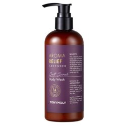 TONYMOLY Aroma Relief Lavender Salt Scrub Body Wash korean skincare product online shop malaysia pakistan new zealand