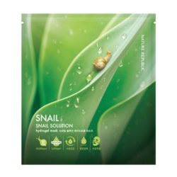 Nature Republic Snail Solution Hydrogel Mask 27g snail korean cosmetic skincare shop malaysia singapore indonesia