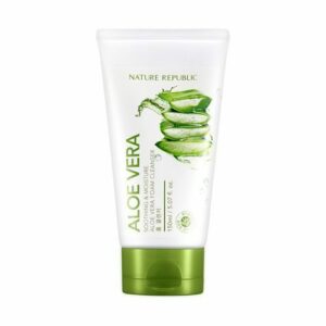 Nature Republic Soothing Moisture Aloe Vera Foam Cleanser 150ml korean cosmetic skincare shop malaysia singapore indonesia On Sale ! ! ! 2024