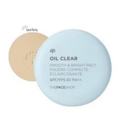 The Face Shop Oil Clear Smooth and Bright Pact SPF 30 PA++ 9g korean cosmetic makeup product online shop malaysia  thailand  bhutan