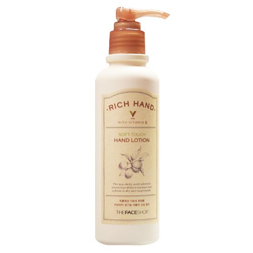 The Face Shop Rich Hand V Soft Touch Hand Lotion 200ml korean cosmetic skincare shop malaysia singapore indonesia