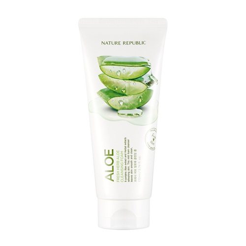 Nature Republic Fresh Herb Aloe Cleansing Foam korean cosmetic cleanser product online shop malaysia thailand laos