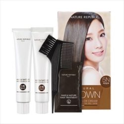 Nature Republic Hair and Nature Hair Color Cream 5N Natural Brown korean cosmetic bodyhair product online shop malaysia usa macau