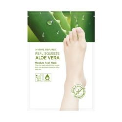 Nature Republic Real Squeeze Aloe Vera Moisture Foot Mask korean cosmetic bodyhair product online shop malaysia usa macau