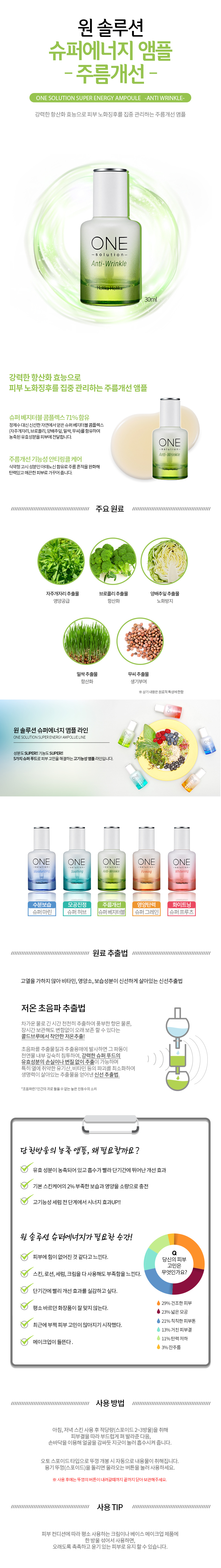 Holika Holika One Solution Super Energy Ampoule Anti Wrinkle 30ml malaysia singapore indonesia