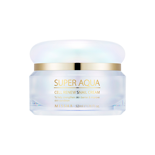 Missha Super Aqua Cell Renew Snail Cream 52ml korean cosmetic skincare shop malaysia singapore indonesia