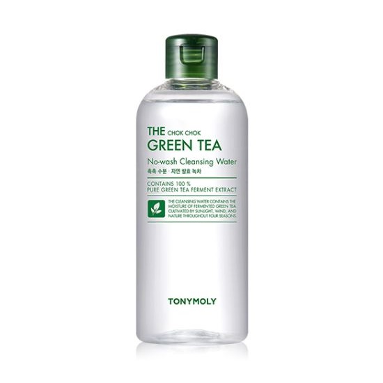 Tony Moly The Chok Chok Green Tea No Wash Cleasing Water 300ml korean cosmetic skincare shop malaysia singapore indonesia
