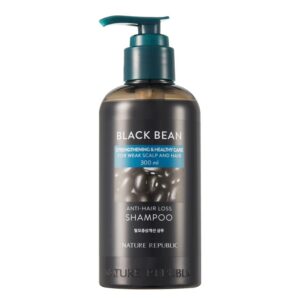 Nature Republic Black Bean Anti Hair Loss Shampoo korean skincare product onlien shop malaysia china india