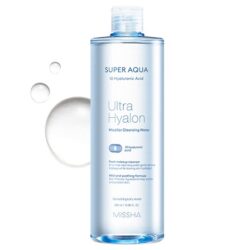 Missha Super Aqua Ultra Hyalon Micellar Cleansing Water korean cleansing product online shop malaysia china macau