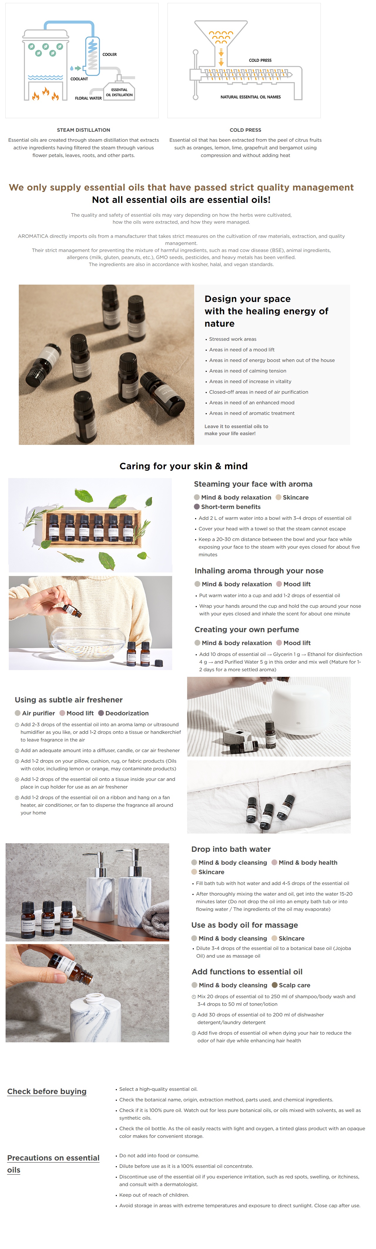 Aromatica Lavender Essential Oil korean skincare product online shop malaysia China singapore2