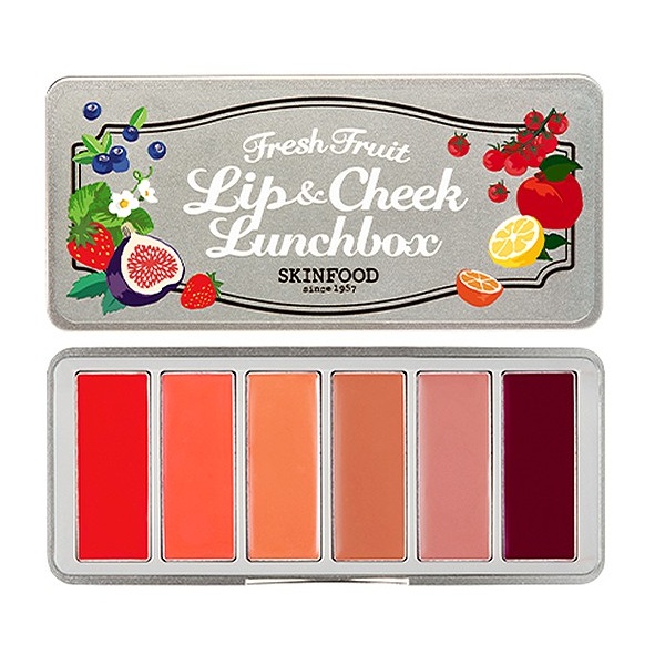 Skinfood Fresh Fruit Lip and Cheek Lunchbox korean makeup product online shop malaysia China Australia Canada