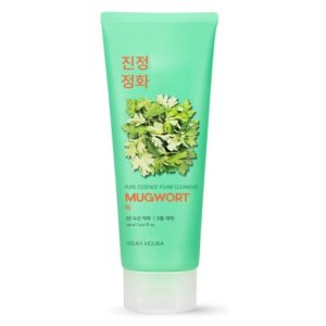 Holika Holika Pure Essence Mugwort Foam Cleanser korean cosmetic skincare product online shop hong kong germany malaysia