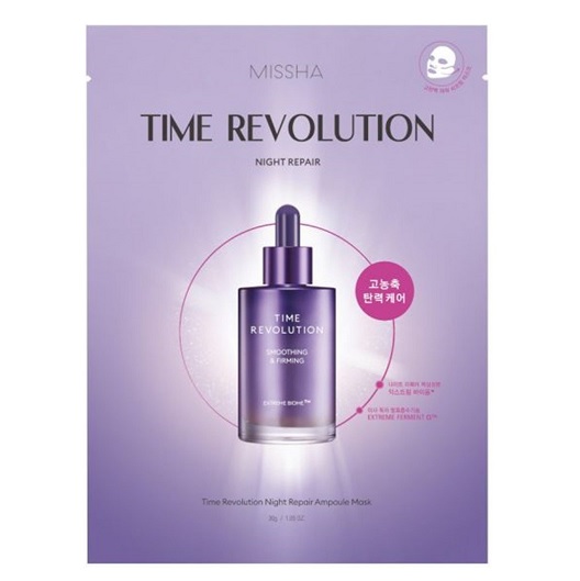 Missha Time Revolution Night Repair Ampoule Sheet Mask korean skincare product online shop malaysia china macau Missha Time Revolution Night Repair Ampoule Sheet Mask korean skincare product online shop malaysia china macau