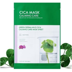 Nature Republic Green Derma Mild Cica Calming Care Mask Sheet korean skincare product online shop malaysia macau vietnam000