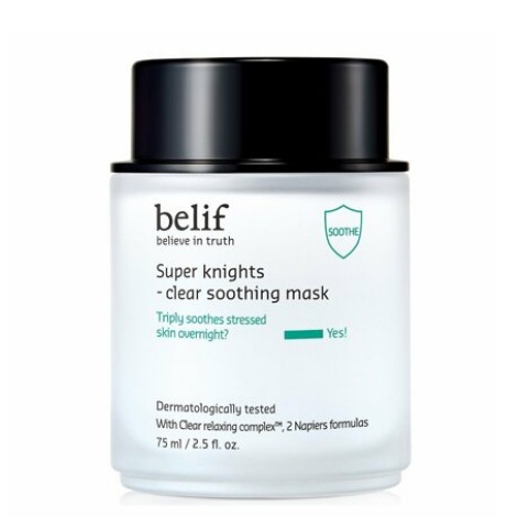 Belif Super Knights Clear Soothing Mask korean skincare product online shop malaysia China hong kong