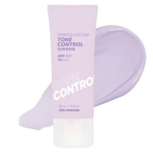 MEMEBOX I'm Meme Purple Cotton Tone Control Sun Base korean skincare product online shop malaysia china macau