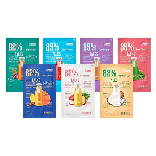 Missha Talks Vegan Squeeze Sheet Mask korean skincare product online shop malaysia China poland Missha Talks Vegan Squeeze Sheet Mask korean skincare product online shop malaysia China poland