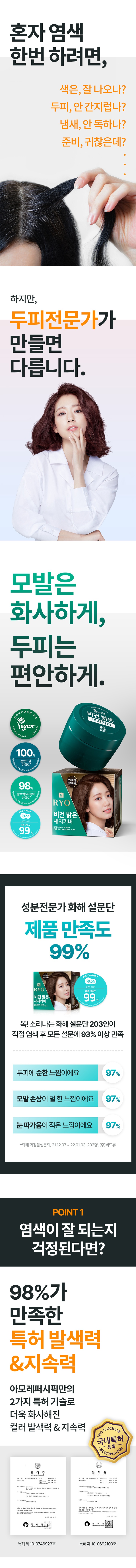 Ryo Bright and Mild Premium Hairdye Cream korean skincare product online shop malaysia China macau1