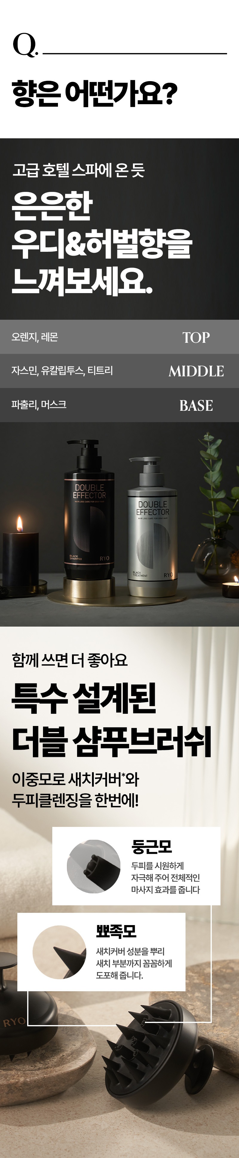 [RYO] Double Effector Hair Loss Care for Gray Hair #Natural Brown main image 1