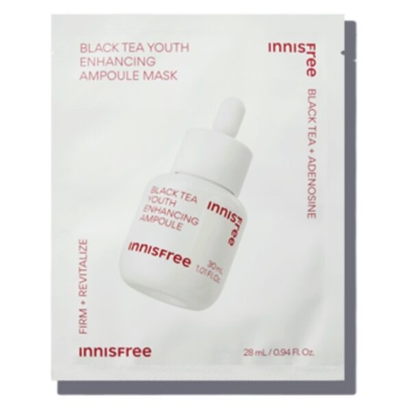 Innisfree Black Tea Youth Enhancing Ampoule Mask korean skincare product online shop malaysia china poland