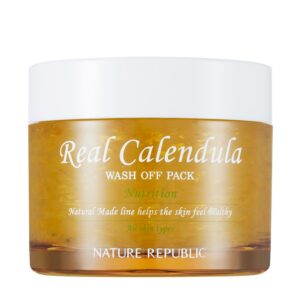 Nature Republic Natural Made Real Calendula Wash Off Pack korean skincare product online shop malaysia china indonesia