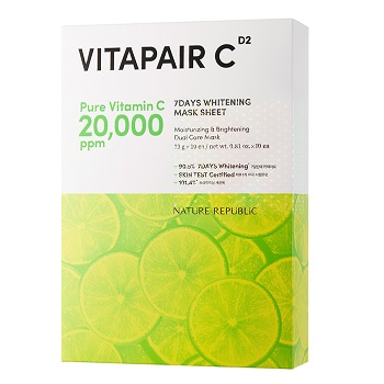 Nature Republic Vitapair C 7 days Whitening Mask Sheet korean skincare product online shop malaysia china indonesia
