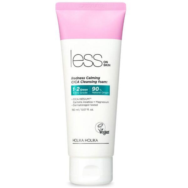 Holika Holika Less On Skin Redness Calming CICA Cleansing Foam korean skincare product online shop malaysia hong kong china Holika Holika Less On Skin Redness Calming CICA Cleansing Foam korean skincare product online shop malaysia hong kong china