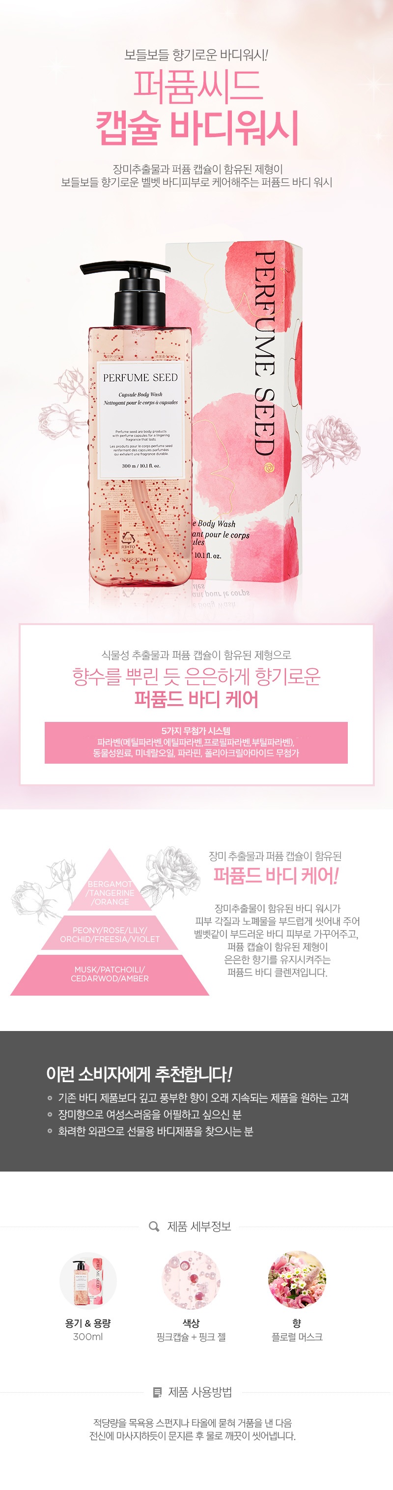 The Face Shop Perfume Seed Capsule Body Wash korean skincare product online shop malaysia india macau1