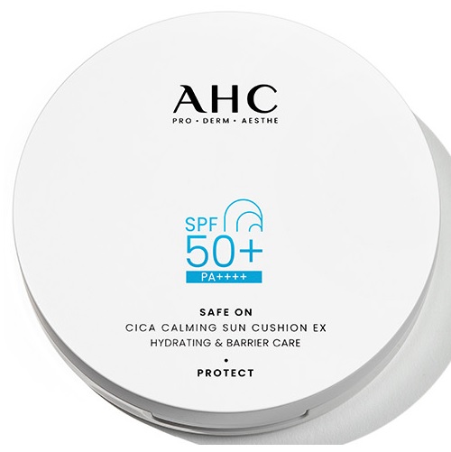 AHC Safe On Cica Calming Sun Cushion korean skincare product online shop malaysia china india AHC Safe On Cica Calming Sun Cushion korean skincare product online shop malaysia china india