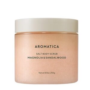 Aromatica Salt Body Scrub Magnolia and Sandalwood korean skincare product online shop malaysia japan turkey