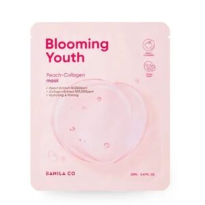 Banila Co Blooming Youth Peach Collagen Mask Sheet korean skincare product online shop malaysia china india