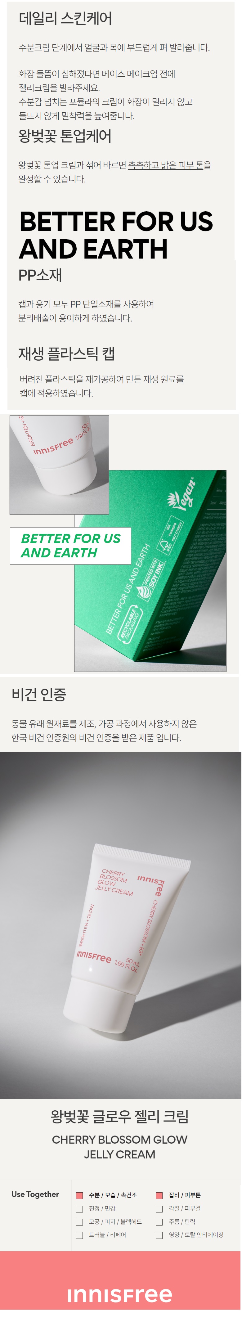 Innisfree Cherry Blossom Glow Jelly Cream korean skincare product online shop malaysia mexico poland2