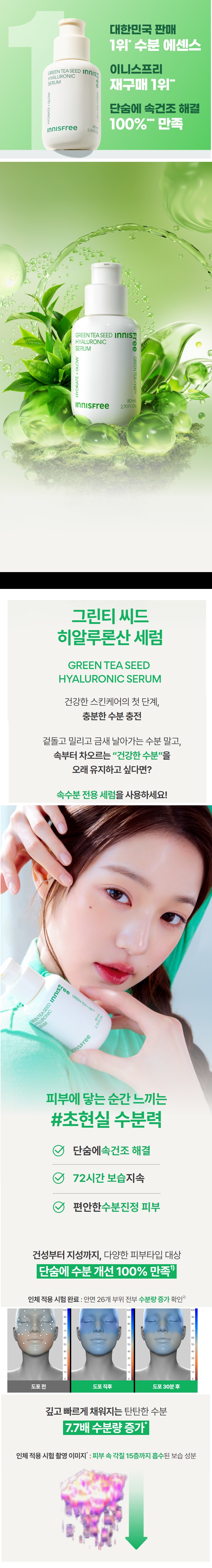 Innisfree Green Tea Seed Hyaluronic Serum korean skincare product online shop malaysia mexico poland1