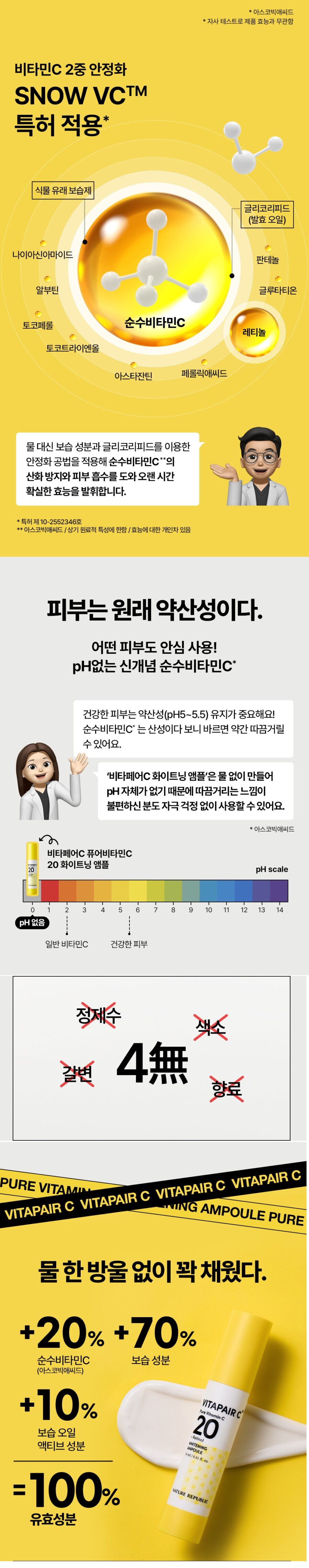 Nature Republic Vitapair C Pure Vitamin C 20 Whitening Ampoule korean skincare product online shop malaysia china macau2
