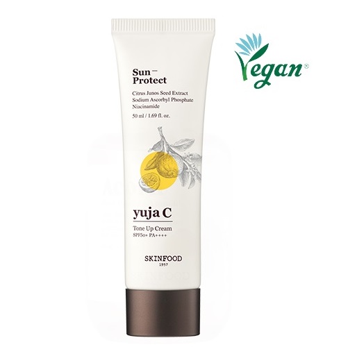 Skinfood Yuja C Toner Up Cream korean skincare product online shop malaysia china macau Skinfood Yuja C Toner Up Cream korean skincare product online shop malaysia china macau