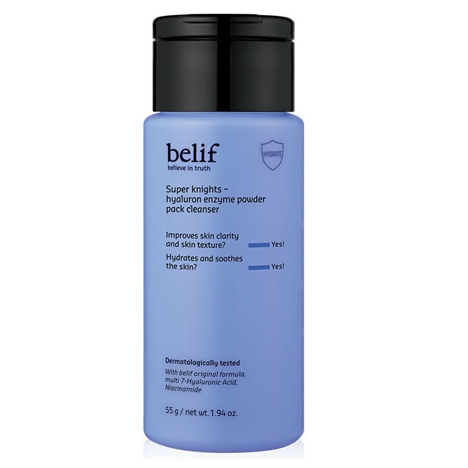 Belif Super Knights Hyaluron Enzyme Powder Pack Cleanser korean skincare product online shop malaysia vietnam italy