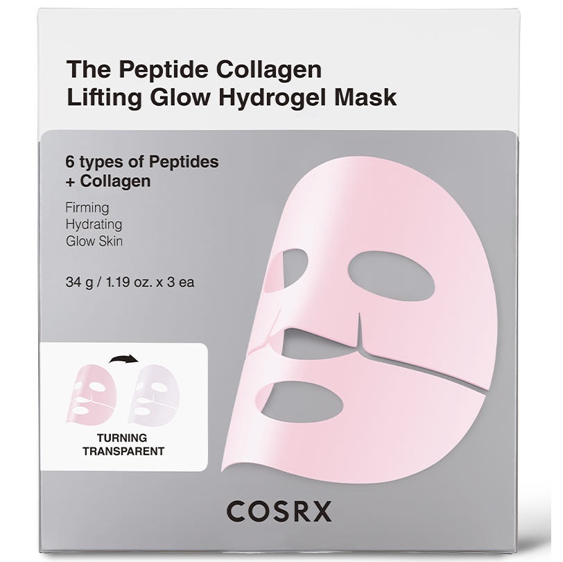 COSRX The Peptide Collagen Lifting Glow Hydrogel Mask korean skincare product online shop malaysia china macau