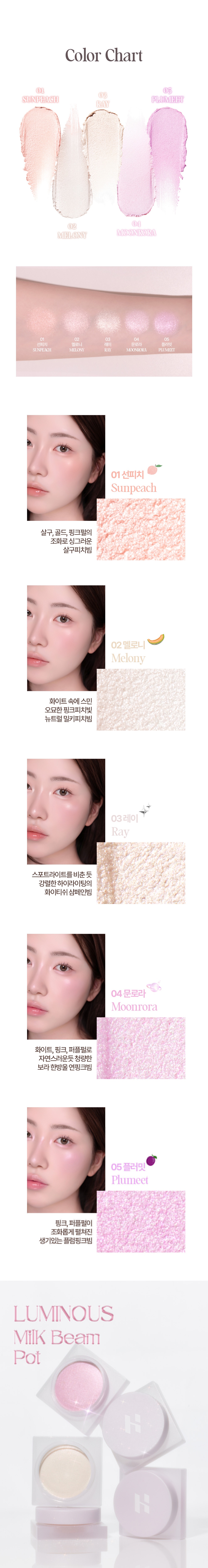 Holika Holika Luminous Milk Beam Pot korean skincare product online shop malaysia thailand india2