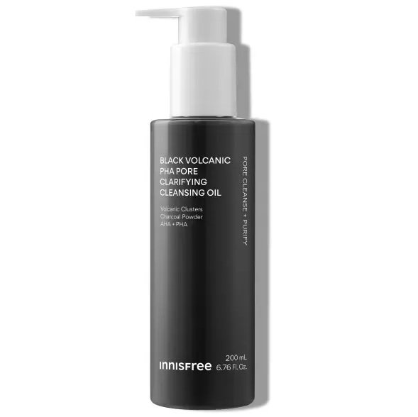 Innisfree Black Volcanic PHA Pore Clarifying Cleansing Oil korean skincare product online shop malaysia china india