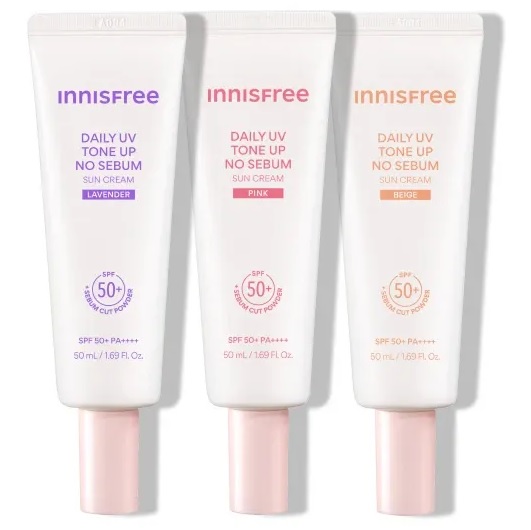 Innisfree Daily UV Tone Up No Sebum Sun Cream korean skincare product online shop malaysia china macau