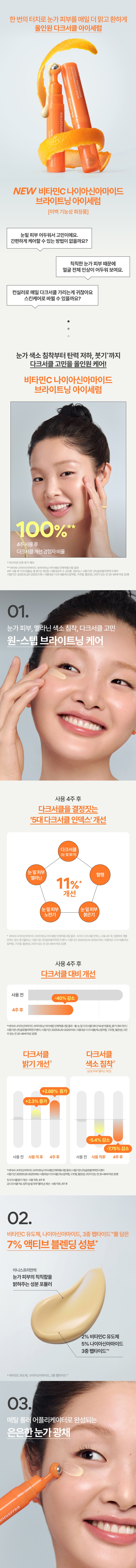 Innisfree Vitamin C Niacinamide Brightening Eye Serum korean skincare product online shop malaysia china macau1
